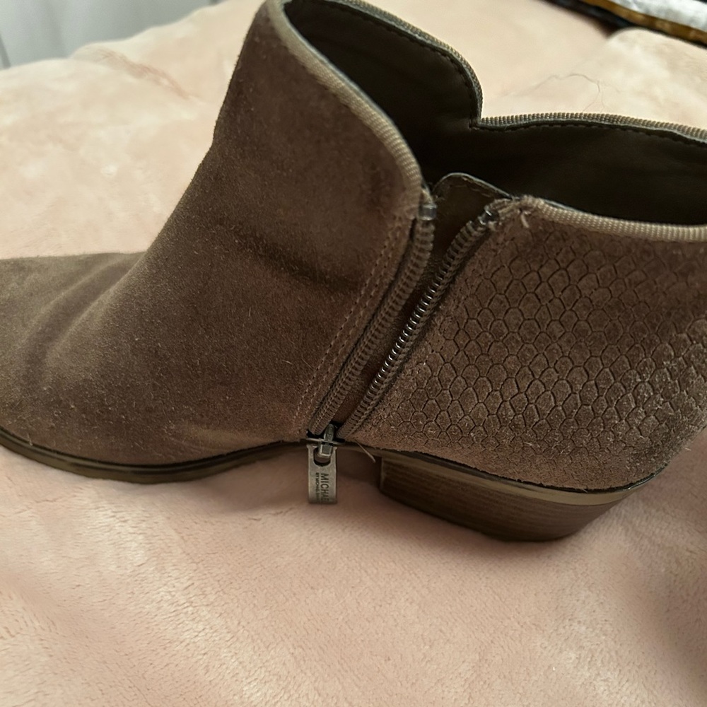 Gray Suede Booties - image 5